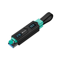 Câble de données 4 en 1 VELOCHI avec boîtier en alliage de zinc, charge rapide 100W, charge rapide PD, synchronisation des données 480 Mbit/s, affichage numérique LED