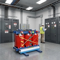 Équipement électrique Transformateur sec triphasé 50Hz en résine moulée SCB14/SCB13 Ganzhong pour centre de données et bâtiment commercial intelligent