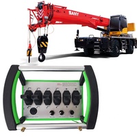 Boîtier de commande à distance pour grue de camion, étanche, en plastique et métal, avec joystick à 6 valves hydrauliques, batterie AAA 12V/24V, certifié CE Dinghui, haute qualité