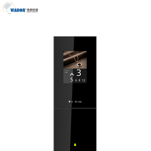 Tích hợp 12.1 + 4.3 inch màu sắc trung thực LCD thang máy cop Bảng điều khiển với bàn phím số, Titan gương kết thúc thép không gỉ - Product Image 4