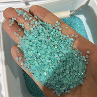 Perles de nail art colorées écologiques à coller, en résine plate, de 2 mm à 6 mm, pour sacs, chaussures et vêtements
