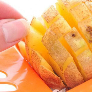 Cortador de Papas Fritas de Acero Inoxidable, Cortador de Verduras y Frutas, Cortador de Zanahorias, Herramienta de Cocina para Cortar Fácilmente Papas Fritas, Accesorios y Gadgets de Cocina - Product Image 3