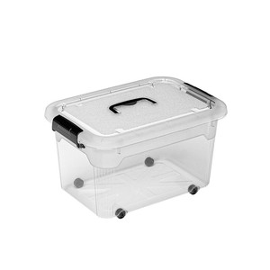 Transparent Storage <b>Box</b> Rectangle Stacking <b>Plastic</b> Container For Clothes Toys Snacks Home Organization - Product Image 5