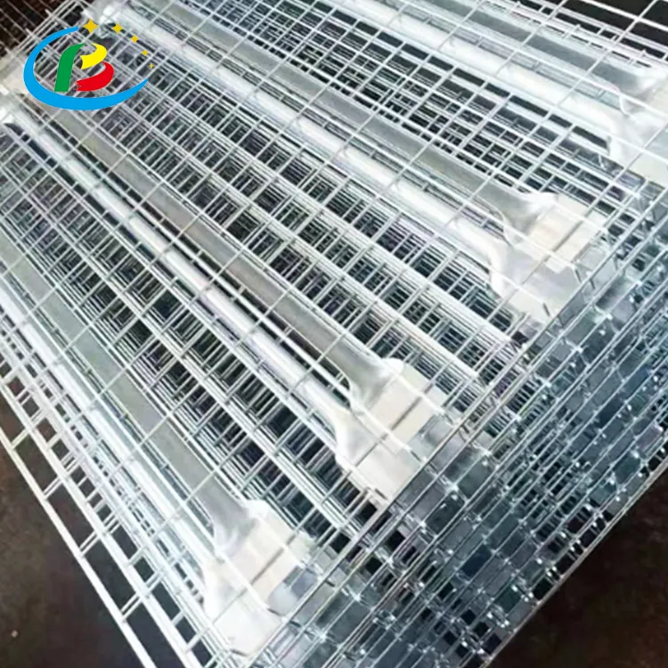 Magazzino galvanizzato saldato acciaio metallo cascata filo zincato Decking Pallet attrezzature per il carico e lo stoccaggio