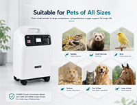 Concentrateur d'oxygène médical électrique DYNMED 5L pour animaux de compagnie, pour chambres hyperbares et cages de soins intensifs, générateur d'oxygène