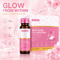 Boisson au collagène marin avec acide hyaluronique, vitamine C et biotine – Liquide oral beauté quotidien favorisant l'hydratation et une peau éclatante