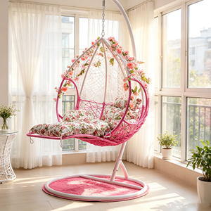 <span class=keywords><strong>Fauteuil</strong></span> <span class=keywords><strong>suspendu</strong></span> en rotin pour jardin, balcon, terrasse, <span class=keywords><strong>avec</strong></span> <span class=keywords><strong>repose</strong></span>-<span class=keywords><strong>pieds</strong></span>, chaise <span class=keywords><strong>hamac</strong></span> en rotin pour jardin - Product Image 3