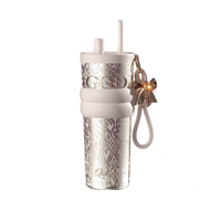 Tasse Cadeau Thermique en Céramique Blanche de Luxe, en Acier Inoxydable, Isolation Sous Vide 6-12H, Grande Capacité, Écologique, Sûre pour l'Eau Bouillante