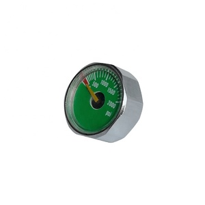 25mm Diâmetro Rosca M10x1 BSPP NPT Luminoso 1 polegada Manômetro Manômetro de Alta Pressão <span class=keywords><strong>Pcp</strong></span> - Product Image 2