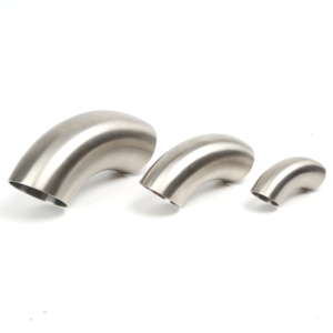 Bán không gỉ vệ sinh phù hợp Hàn ngắn tiếp tuyến SS304 SS316L satin đánh bóng nội bộ uốn cong 90 độ khuỷu tay cấp thực phẩm - Product Image 1