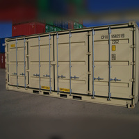 Conteneur ISO modifié sur mesure de 40 pieds pour unité de production d'énergie, conception étanche, portes d'accès, ventilation pour atelier et salle de bain
