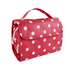Sac de toilette suspendu imperméable pour femme, trousse de maquillage grande capacité avec fermeture éclair et logo - Product Image 2