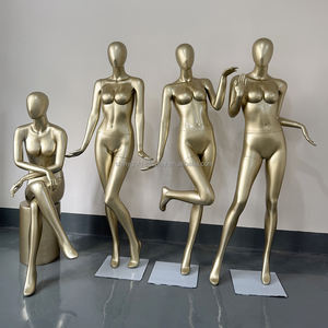 عارضة أزياء أنيقة فاخرة من قوانغتشو ، عارضة أزياء نسائية ذهبية ، عارضة أزياء نسائية ، عارضة أزياء من الألياف الزجاجية ، عارضة أزياء - Product Image 2