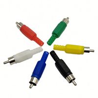 Connecteur RCA mâle en plastique rouge pour sortie/saillie de signal AV, prise de son et vidéo pour lecteur VCD/DVD, câble audio RCA