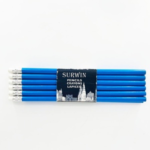 Lápices Escolares Redondos de Madera Azul HB de Primera Calidad, con Mina Negra, al por Mayor para Niños, Hechos en China - Product Image 2