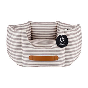 Peppy Buddies <span class=keywords><strong>2025</strong></span> <span class=keywords><strong>Best</strong></span> Seller Cama de perro de moda con rayas de reciclaje Cojín reversible con forma de hexágono a cuadros para todas las estaciones - Product Image 3