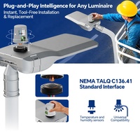 Solution d'éclairage intelligent 4G/LTE Gebosun, lampadaire LED intelligent, contrôleur de lampadaire intelligent NEMA