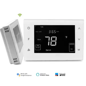 Lcd Digital Thermostat HVAC Central Air Conditioner Multi Stage Smart Thermostat LCD AC Digital Temperature Control Thermostat