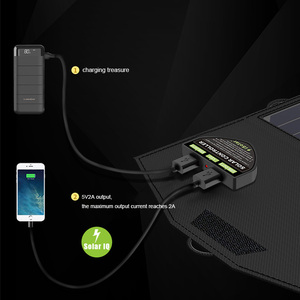 Estación de Carga Portátil para Celulares y Laptops, 21w, con Panel Solar Plegable RY-1232, para Mochila - Product Image 3