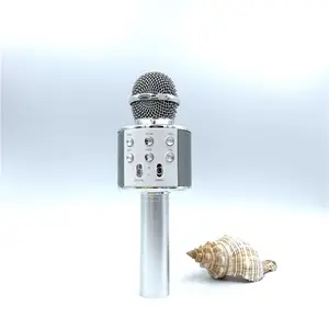 Professional Ws858 Wireless Microphone Speaker Handheld Microphone Karaoke Mic Music Player Singing Recorder Ktv Microphone