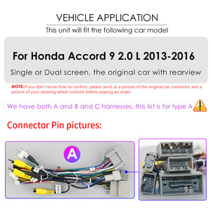 מערכת סטריאו לרכב CARUPEZ בגודל 10 אינץ' עם מערכת הפעלה אנדרואיד עבור הונדה אקורד דור 9 2013-2016 |   8 ליבות |   משדר FM של טסלה סִגְנוֹן ניווט GPS DSP לשנה אחת - Product Image 4