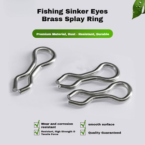 Anneaux de fixation en laiton pour plombs de pêche, œillets en acier inoxydable pour moules de plombs de pêche, formes de fil pour montage DIY pour la fabrication de plombs de pêche - Product Image 2