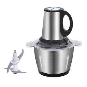 Robot culinaire 3L avec bol en acier inoxydable, lames à double agitation, outil de cuisine électrique haute efficacité - Product Image 2