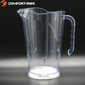 Commercio all'ingrosso vetro chiaro acrilico plastica brocca di acqua con coperchio filtro infusore sapore brocca di tè e latte acqua brocca - Product Image 6