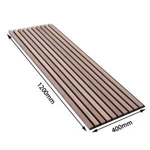 Panneau acoustique MDF de bonne qualité 18 mm, durable, isolation thermique, style bois moderne, design 3D pour bureau, hôtel - Product Image 3