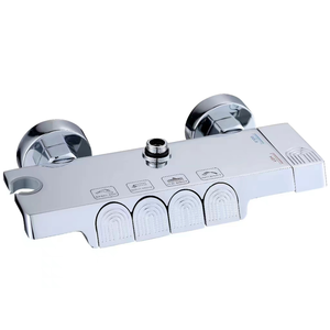 <span class=keywords><strong>Colonne</strong></span> de <span class=keywords><strong>douche</strong></span> murale LED en acier inoxydable à installation facile, avec cascade, pluie et jets de massage - Product Image 3