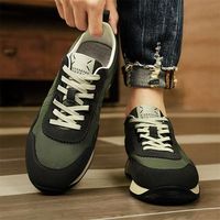 Chaussures Décontractées Homme en Gros : Baskets Légères et Confortables en Cuir et Tissu, avec Lacets, Idéales pour le Quotidien et le Streetwear