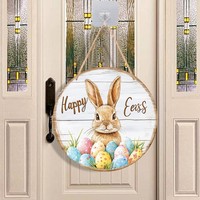 Plaque de porte en bois multifonctionnelle, décoration murale pour la maison