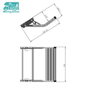 JDA Manuel en alliage d'aluminium camping-cars <span class=keywords><strong>caravane</strong></span> RV Simple Échelle <span class=keywords><strong>Pliante</strong></span> Pédale Étape Accessoires Télescopiques - Product Image 3