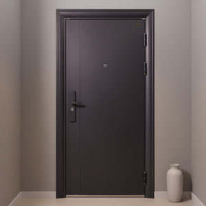 सजावटी धातु कस्टम स्टील सुरक्षा दरवाजा एंटी-चोरी न्यूनतम सुरक्षा दरवाजे अपार्टमेंट इंटीरियर के लिए तैयार आधुनिक - Product Image 2