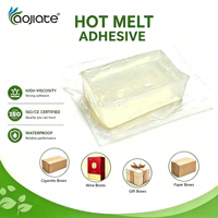 Colle thermofusible en caoutchouc synthétique EVA haute viscosité sensible à la pression, en bloc, pour scellage et emballage de boîtes
