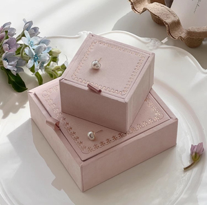 กล่องกระดาษรีไซเคิลทำมือแบบลิ้นชัก สำหรับบรรจุภัณฑ์เครื่องประดับ สร้อยคอ กำไล แหวน และอัญมณี พร้อมโลโก้สั่งทำเป็นมิตรกับสิ่งแวดล้อม - Product Image 1