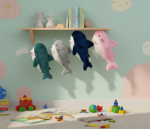 Giocattolo da appendere a forma di squalo in peluche, 15 cm, morbido peluche per bambini dai 2 ai 4 anni, accessorio unisex - Product Image 2