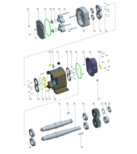 Pompe centrifuge à rotor lobulé de qualité alimentaire personnalisée, haute performance, pour le transport de lait, confiture de fruits, shampoing - Application OEM - Product Image 6