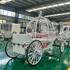 Carruaje Eléctrico de Lujo Estilo Princesa Cenicienta para Bodas, Carruaje Turístico con Forma de Calabaza - Product Image 2