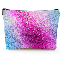 Voyage trousse de toilette soins de la peau beauté fermeture éclair organisateur sac voyage Portable maquillage pochette sac arc-en-ciel paillettes sac cosmétique