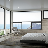 NFRC AS2047 CE Aluminium-Fenster und -Türen mit Thermischer Trennung Vertikale Schiebefenster Modernes Design Schalldicht Edelstahl-Fliegengitter Schlafzimmer