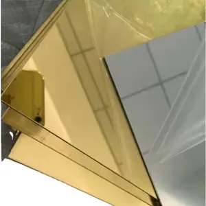 Mirror Gold Stainless Steel Sheet