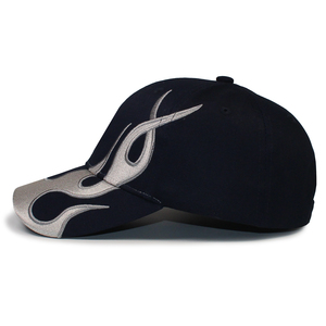 Casquette de baseball 2023 Flame Dad Hat noire et <span class=keywords><strong>marine</strong></span>, réglable, broderie, pour hommes et femmes - Product Image 3