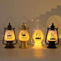 Lanterne du Ramadan, décoration EID Mubarak, lumière de fête musulmane, lampe islamique, décoration musulmane, Eid Al-Fitr, lanternes électroniques à vent, artisanat