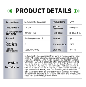 Florokat eter yağlayıcı başına ACFC GPL 214 PTFE yağı sıvı Pfpe beyaz macun perfloropoliter yağlayıcı - Product Image 2