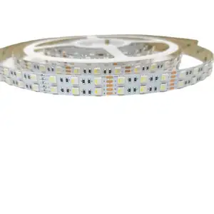 DC12V DC24V 5050 SMD 4 in 1 RGBW LED Flexible Licht leiste 120 LEDs/m; WEISSE Leiterplatte; IP20/IP67