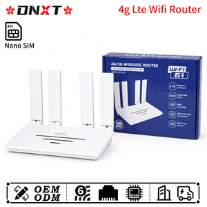 Router wifi DNXT 4g lte LTE Cat4 2.4GHz wifi 6 con antena plegable, router 4g con ranura para tarjeta SIM, 300Mbps WPS 4g CPE para uso en oficina - Product Image 1