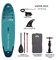 En stock en Australie, planche à pagaie gonflable VAPOR 2023, 315*79*15cm, PVC écologique, garantie 2 ans, unisexe, pompe océanique