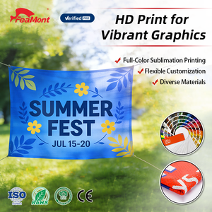 FEAMONT Durable and Breathable Mesh Outdoor Banner Material for Temporary Signage, Grand Opening Promotions and Road Safety