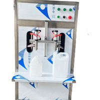 Machine de remplissage de baril de lait d'eau liquide minérale de boisson de lotion de grand volume de 5 litres Remplisseuse à piston vertical à double tête